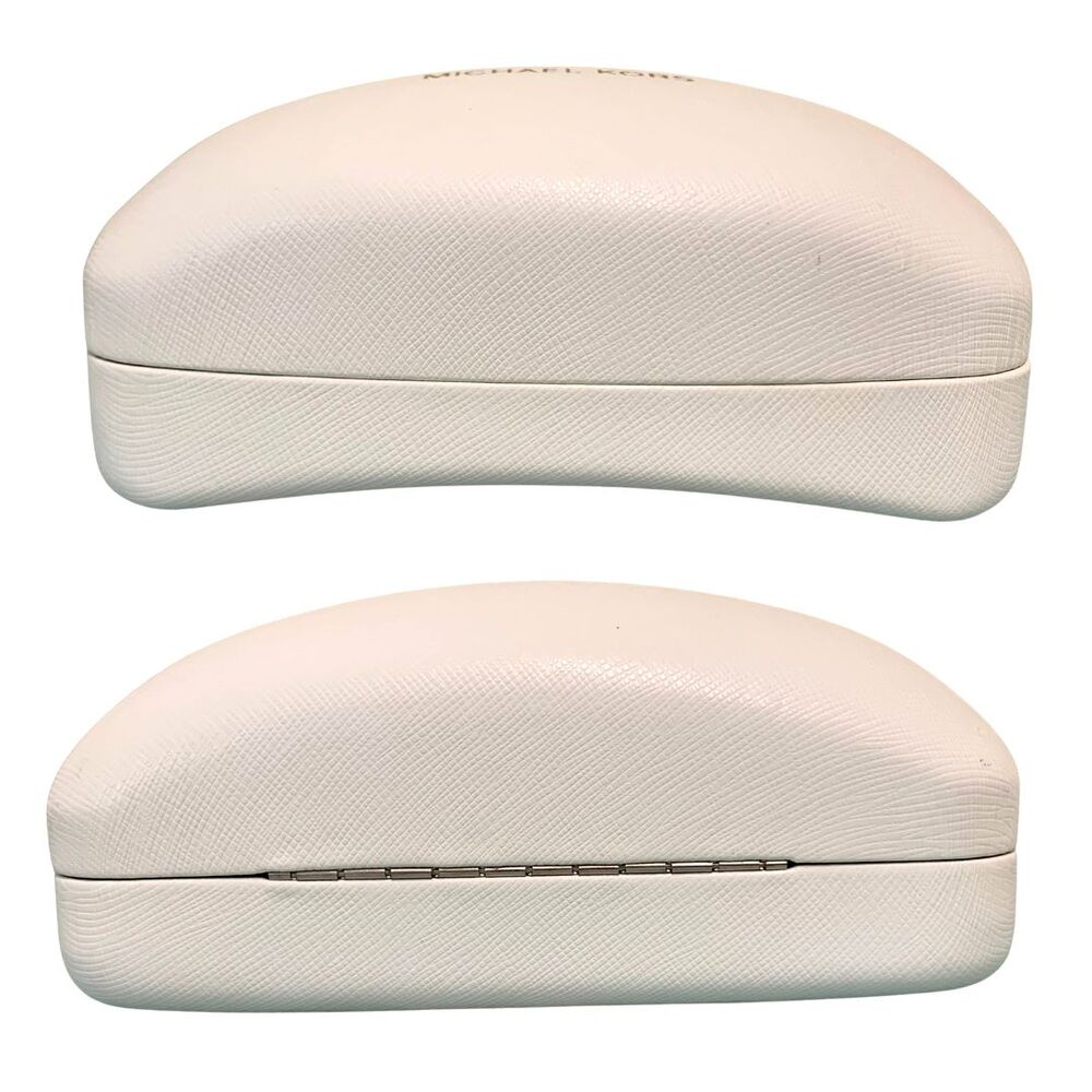 Michael Kors White Hard Clam Shell Sunglasses Case - Picture 5 of 9